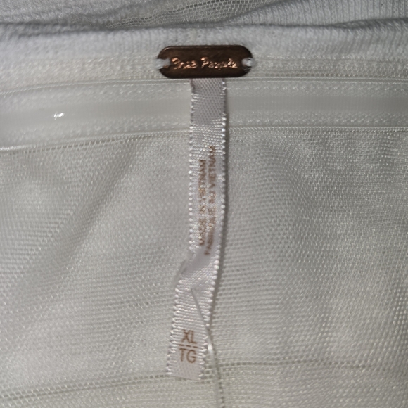 Free People: Boulevard Tube Top, White, XL, NWT - Picture 6 of 10